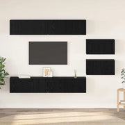 vidaXL Set mobile TV 6 pcs Rovere Nero 80 x 30 x 30.5 cm Small