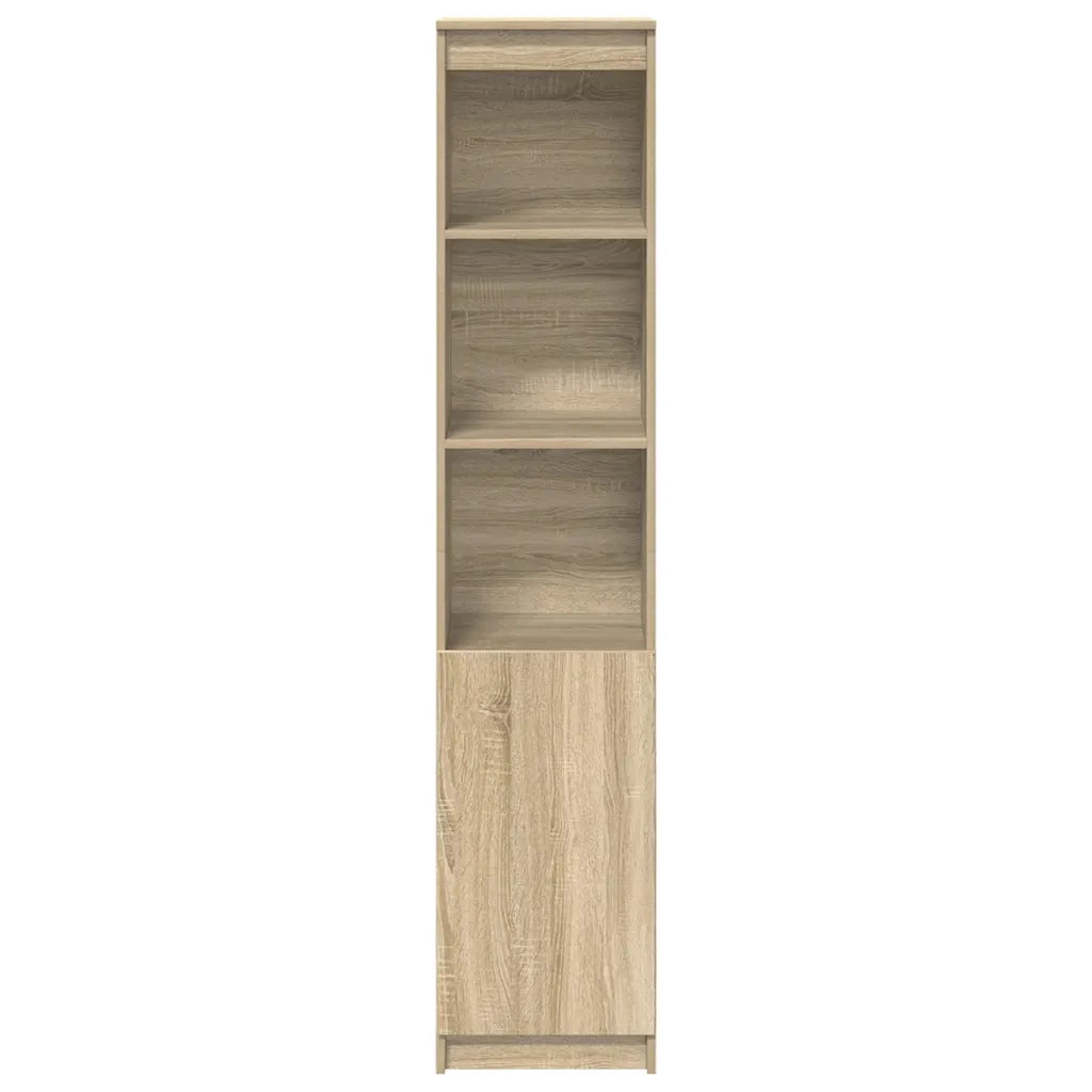 Credenza-Buffet-Armadio da cucina Rovere Sonoma 37,5x35x180 cm in Legno Multistrato 326323