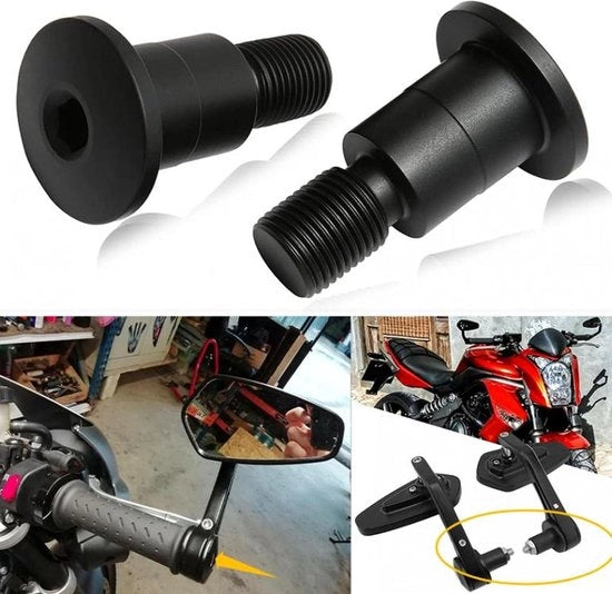 Adattatori per specchietti da barra 2 pezzi, adattatori specchietti M16 filo in lega di alluminio per MT07 MT09 MT10 XSR700 900