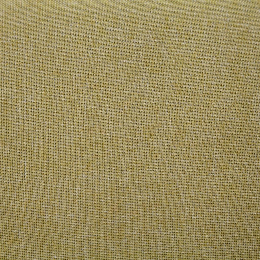 Panca/pouf/sgabello con vano contenitore 116 cm poliestere verde 3002082