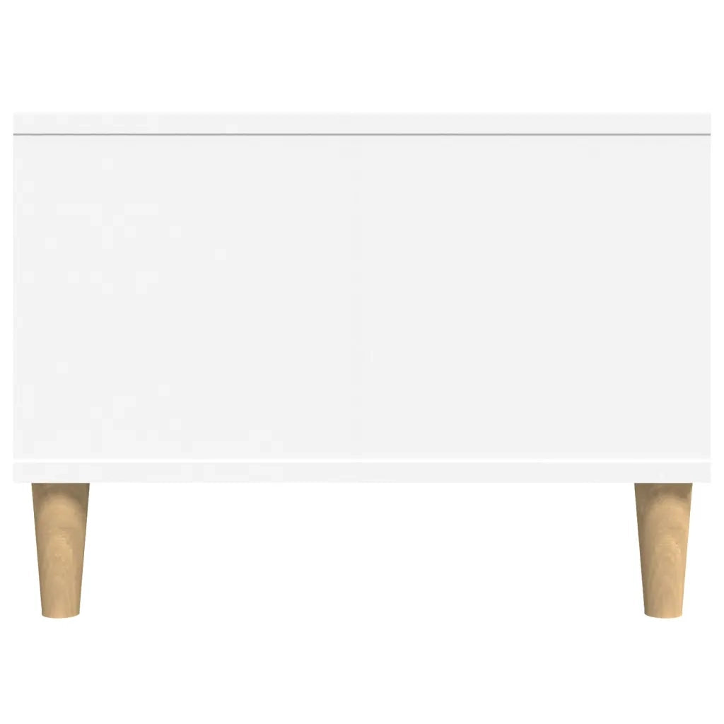 Tavolino da Salotto Bianco 90x50x36,5 cm in Legno Multistrato
