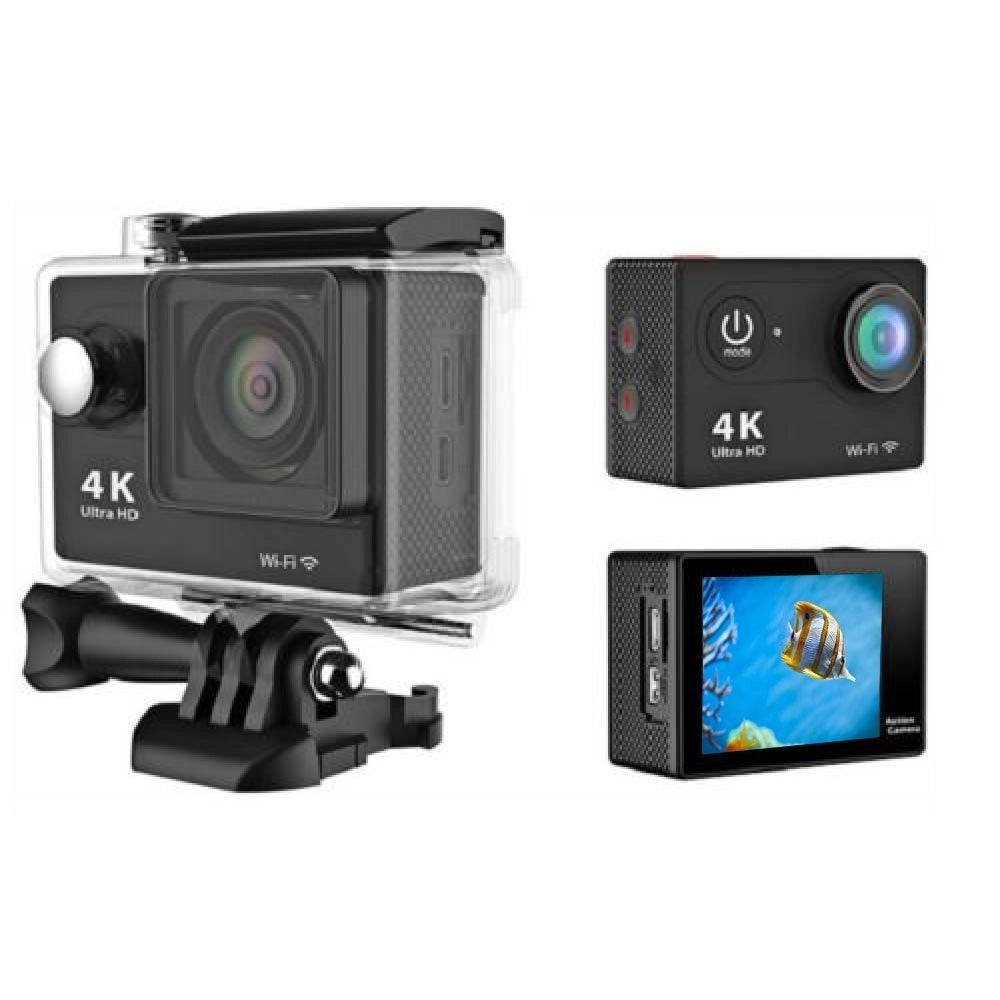 Trade Shop - Action Camera 4k Ultra Hd Pro Cam Wifi Wireless Sport Go Videocamera Subacquea -