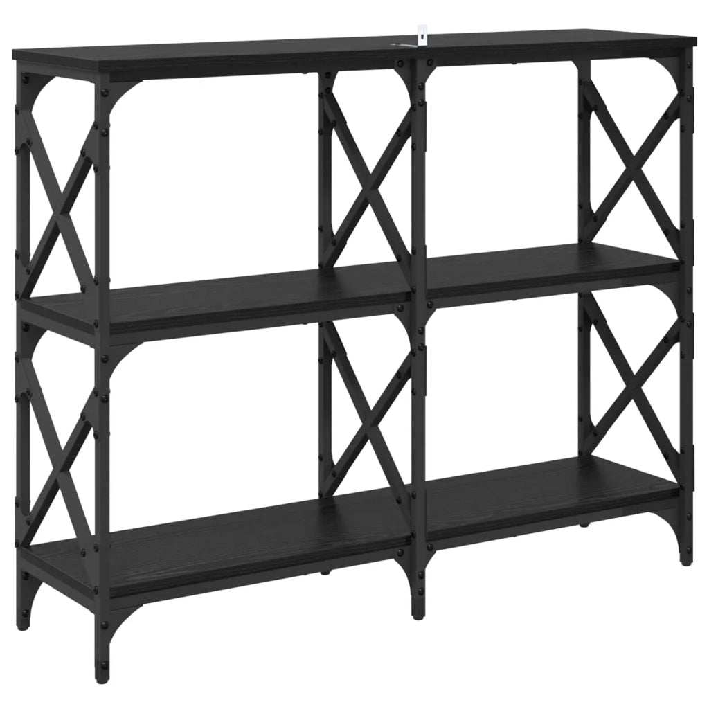Tavolo consolle Rovere Nero 100 x 28 x 80,5 cm