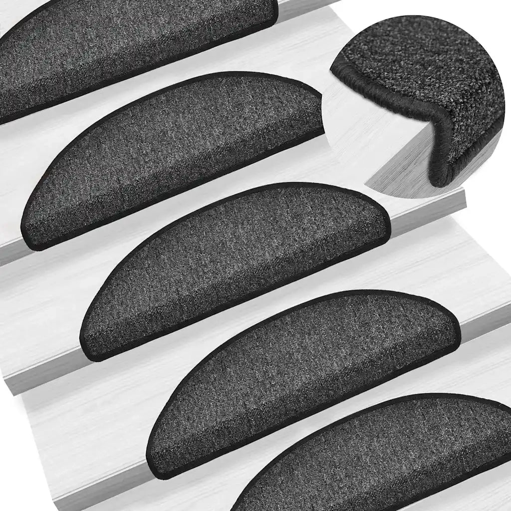Tappetini per Scale 10 pz 56x17x3 cm Antracitecod mxl 80374
