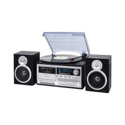 Trevi giradischi stereo dab+ 25w wireless usb sd aux-in cassetta encoding tt 1072 dab nero