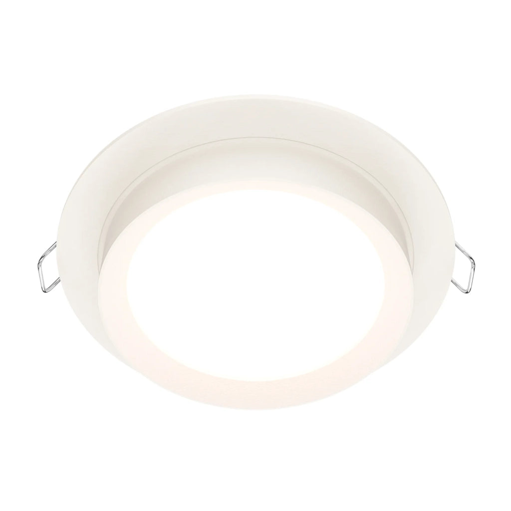 Maytoni lampada da incasso Hoop 1 luce GX53 bianco metallo alluminio
