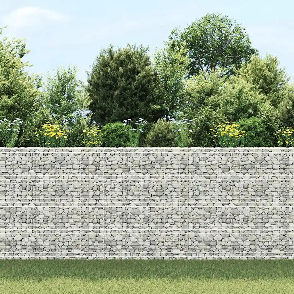 Fioriere Rialzate a Gabbione 3 pz 30x30x150 cm in Ferro 151250