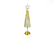 Decorazione Natalizia Forma Albero di Natale con Filo Luminoso 55 cm