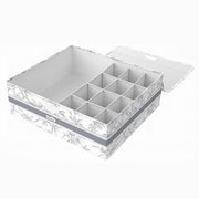 Trade Shop - Organizer Armadio 12+1 Scomparti Scatola Salvaspazio 32x28x11 Cm Fantasia 87324 -
