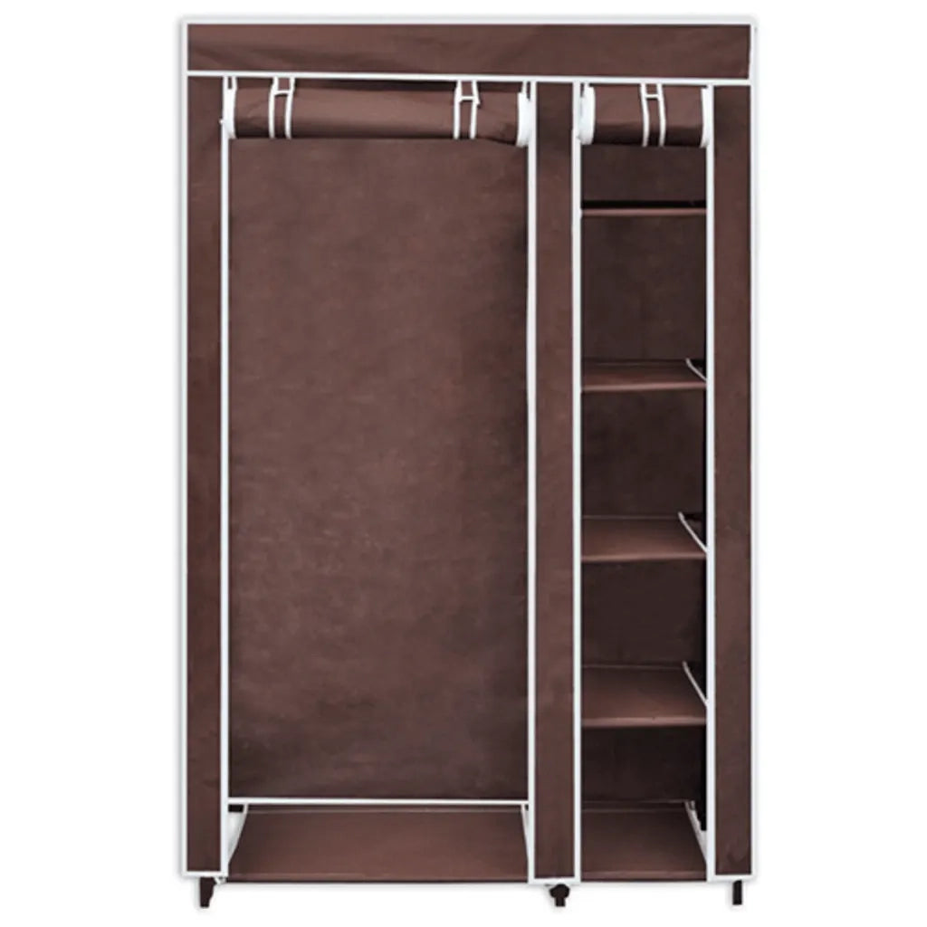 Armadio Guardaroba in Tessuto Marrone cod mxl 79506