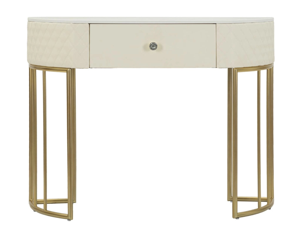 Console Sharon 100x40x75 cm in Pino e MDF e Metallo e Plastica
