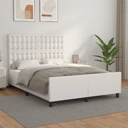Giroletto con Testiera Bianco 140x190 cm in Similpelle 3125568