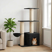 Albero per gatti con pali per graffiare in sisal Grigio Scuro 42033062