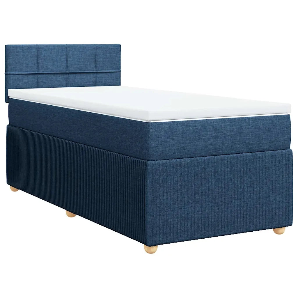 Giroletto a Molle con Materasso Blu 100x200 cm in Tessuto 3287373