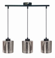 Lampadario Candellux COX 33-53886 nero vetro cromo 3xE27