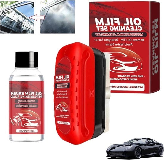 Folie oleofuga per vetri di auto 120 ml - rimuove film di olio sul vetro