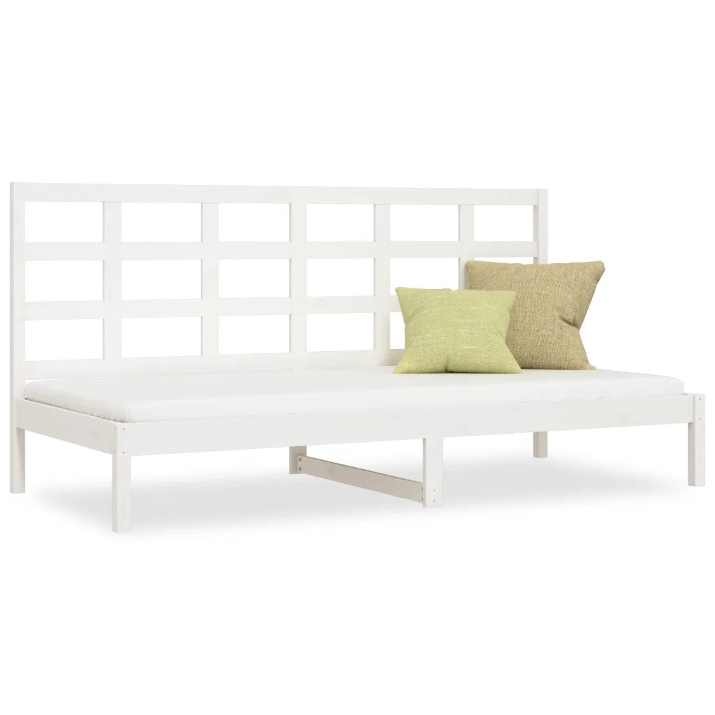 Dormeuse senza Materasso Bianca 80x200 cm Legno Massello Pino 3107911