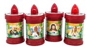 SET 3 LUMINI VOTIVI A BATTERIA DURATA 60 GIORNI