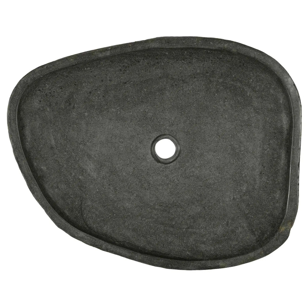 Lavabo Grigio 65 x 50 x 6 cm Pietra fiume 4103955