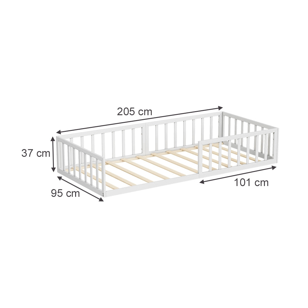 Vitalispa Letto per bambini Bianco 90x200 Senza materasso