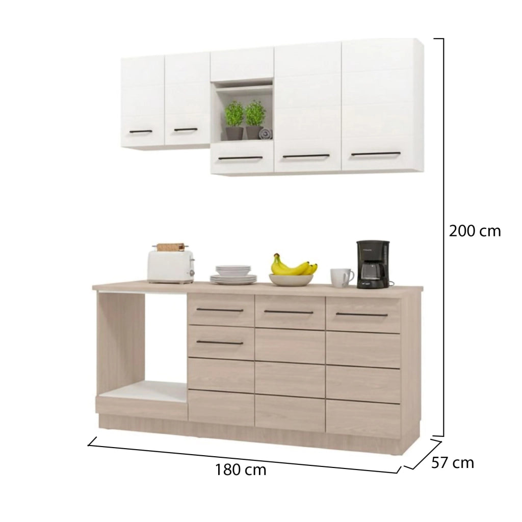 Cucinino Colombo, Cucina un Cassetto, Elettrodomestici non inclusi, Bianco