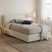 Arnaldo, Letto Piazza e Mezza Sfoderabile Made in Italy, Beige