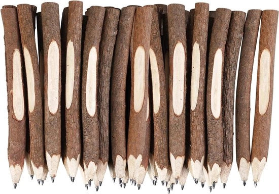 20 matite in legno di grafite - aspetto boschivo - set di matite personalizzabili per bambini - scuola - articoli scolastici - regali .