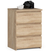 Comodino AKORD CL3 Sonoma Quercia 40 cm 3 cassetti 40x35x57 cm