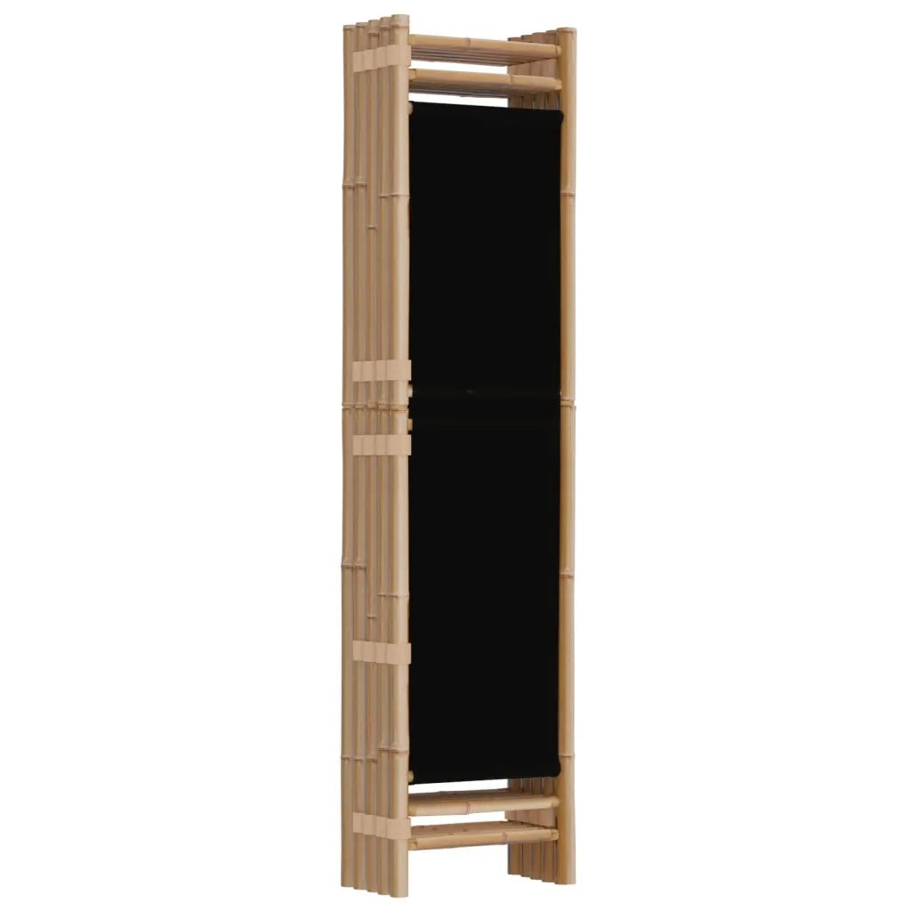Divisorio Ambienti | Divider per stanze | Paravento 5 Pannelli Pieghevole 200 cm Bamb¨´ e Tela