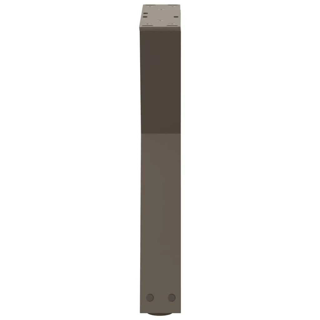 Set di 2 gambe regolabili per tavolino da caffè 28 x 42-43,3 cm stile moderno acciaio naturale 02_0056985
