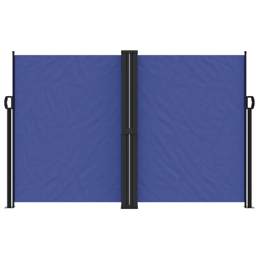 Tenda da Sole Laterale Retrattile-Tenda parasole per balcone per giardino Blu 160x1200 cm 632468