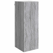 Mobiletto a muro Sonoma grigio 33 x 34,5 x 90 cm