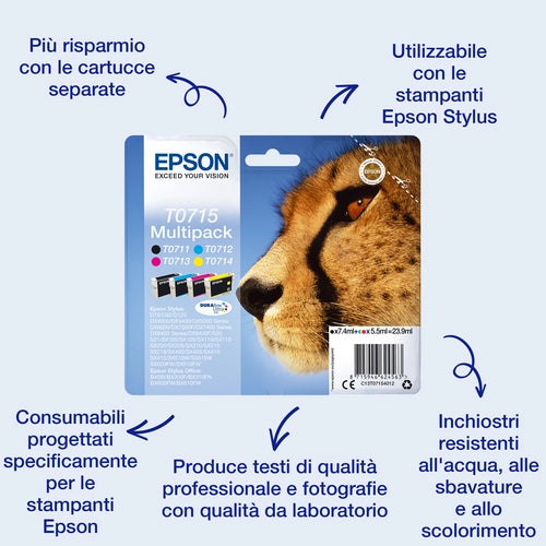 Epson Singlepack Yellow T0714 DURABrite Ultra Ink