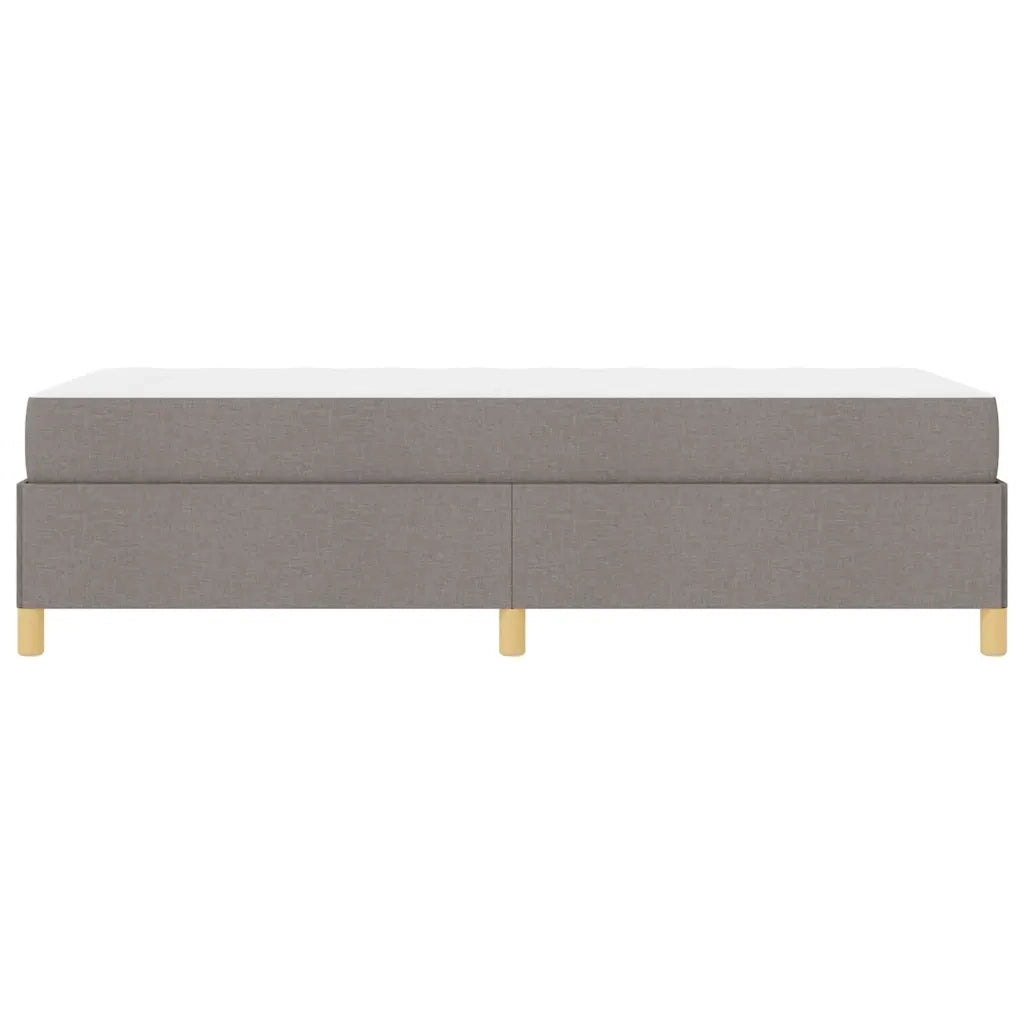 vidaXL Letto a molle Talpa e Beige e Bianco 100 x 200 cm Tessuto
