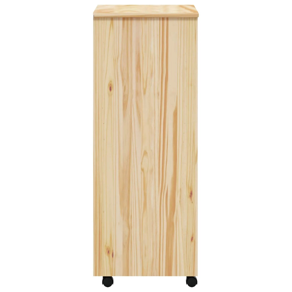 Armadietto Rotolante con Cassetti MOSS Vernice trasparente