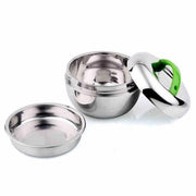 Trade Shop - Portavivande Ermetico 1000ml Contenitore Inox Abs Contenitore Porta Pranzo -