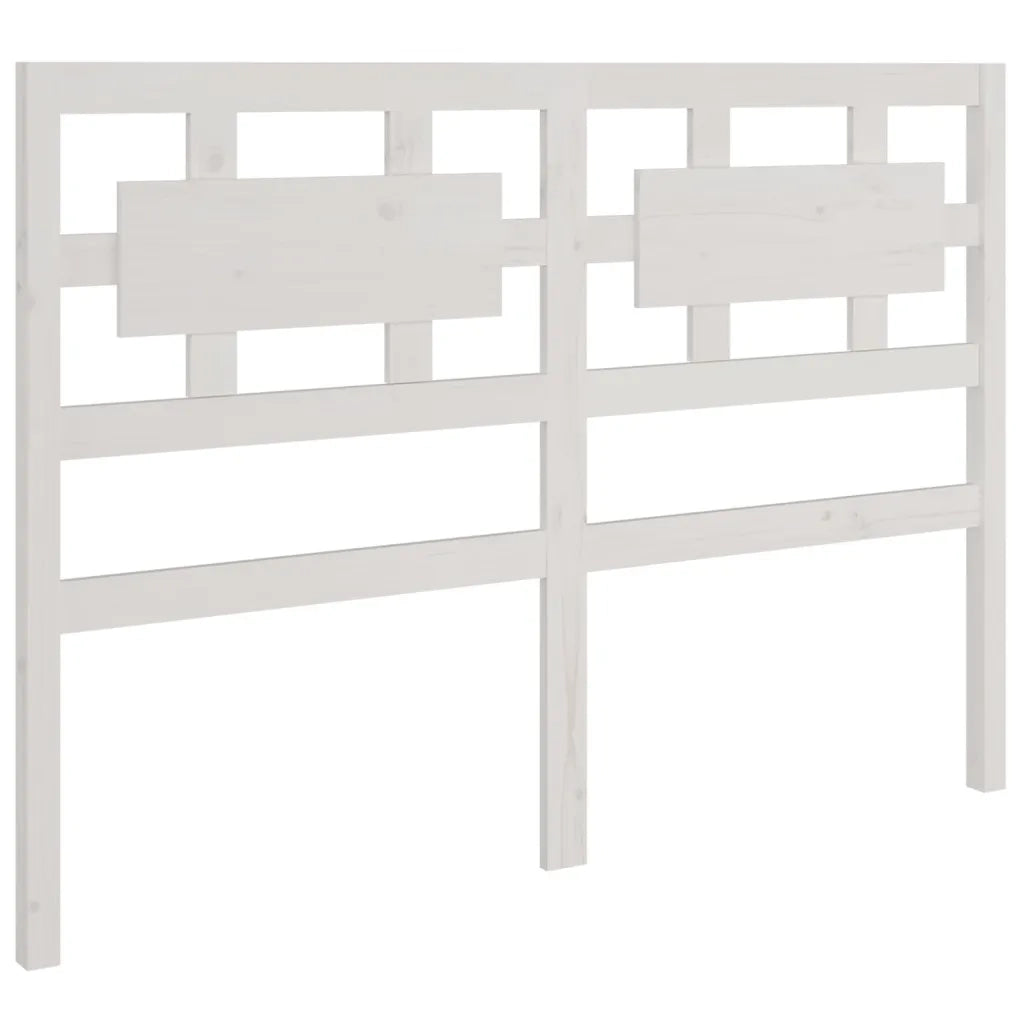 Testiera per Letto-Testata-Testiera Decorativa Bianca 205,5x4x100 cm Legno Massello di Pino 558072