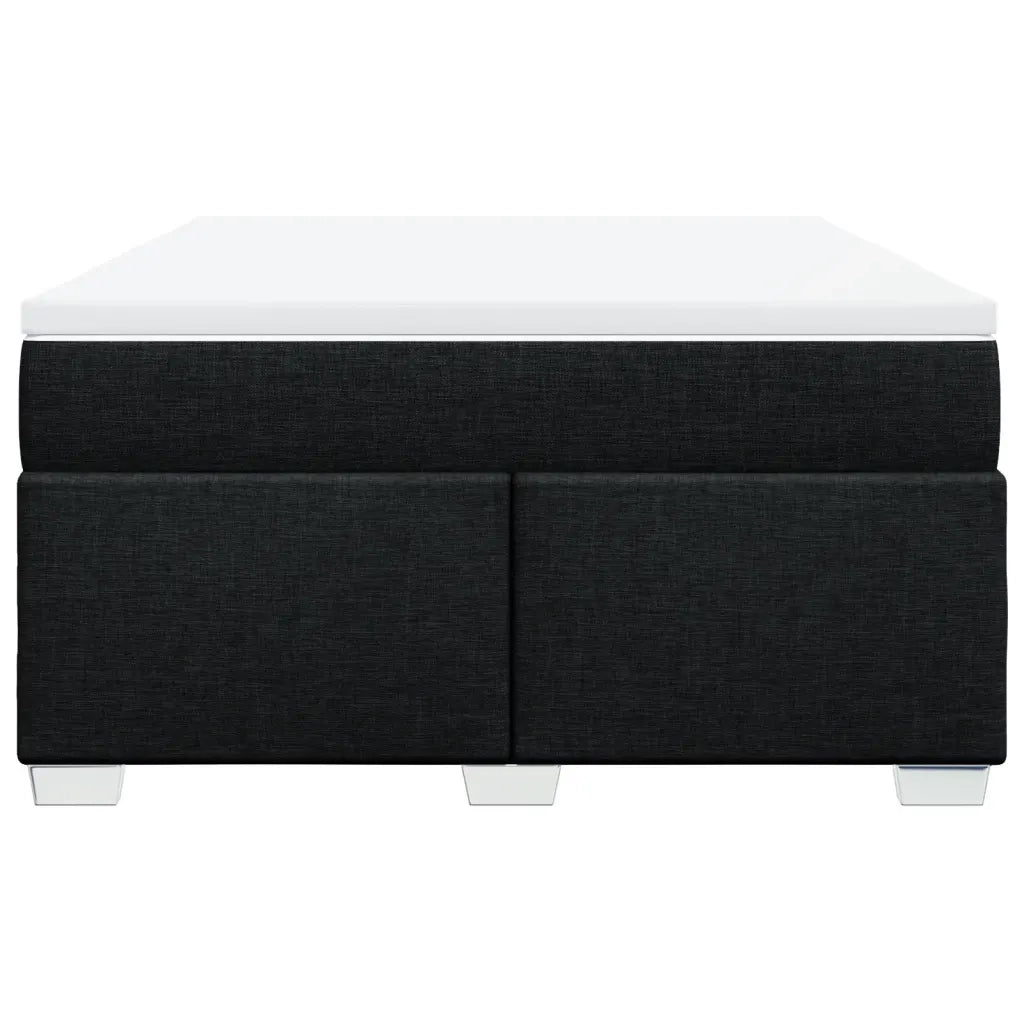 Giroletto a Molle con Materasso Nero 140x200 cm in Tessuto 3285139