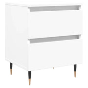Comodino | Armadio da Notte | Mobiletto da notte Bianco 40x35x50 cm in Legno Multistrato