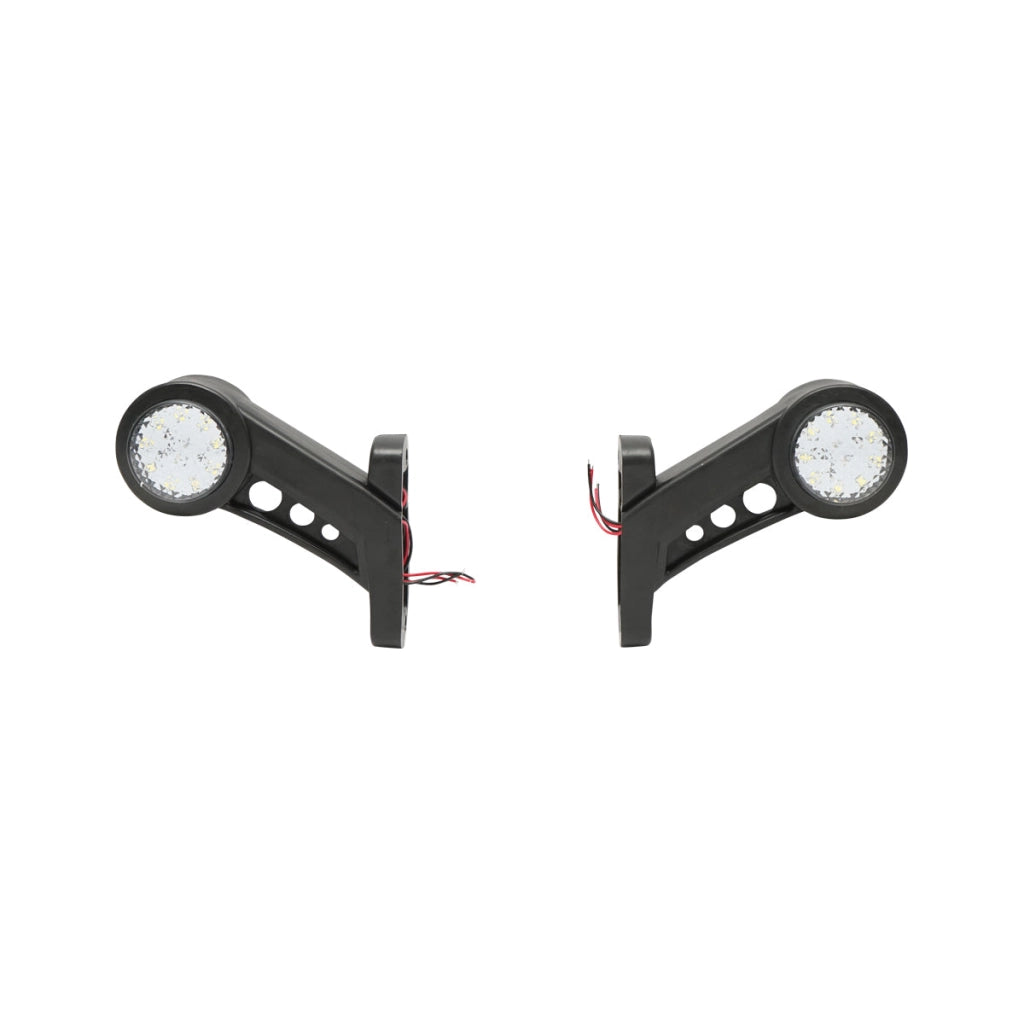 Set di lampade laterali  con LED, 12-24V, rosso-bianco, PVC elastico, Breckner Germany