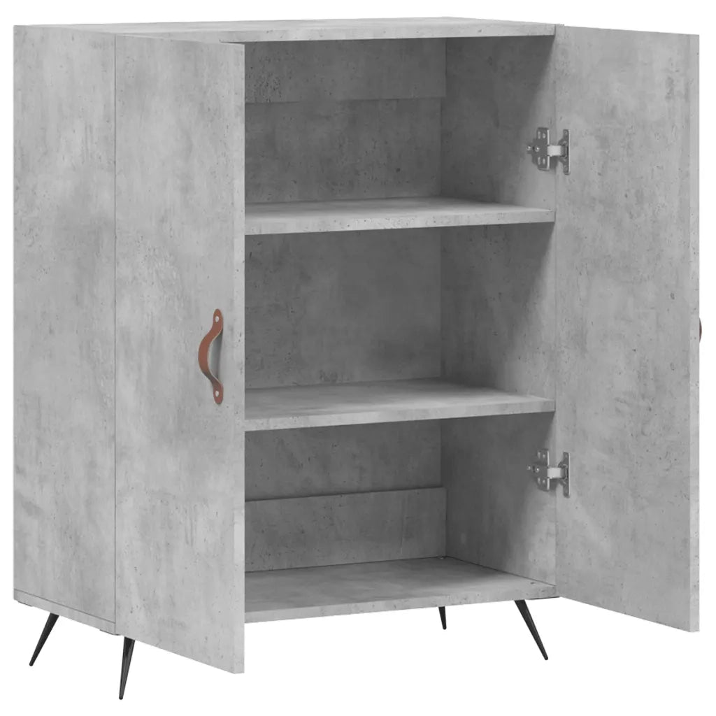 Credenza | Madia | Buffet da pranzo | Armadio da pranzo Grigio Cemento 69,5x34x90 cm in Legno Multistrato