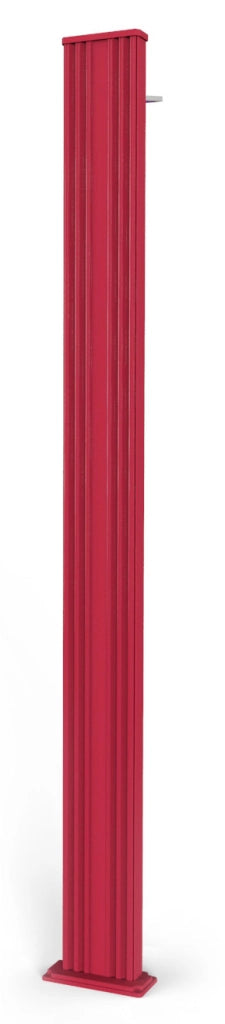 Doccia da Esterno Giardino Miscelatore e Lavapiedi Arkema Spring S Fascia Inox Cherry
