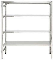 Scaffale in acciaio inox per mense cucine ristoranti panifici cm. 160x60x180h
