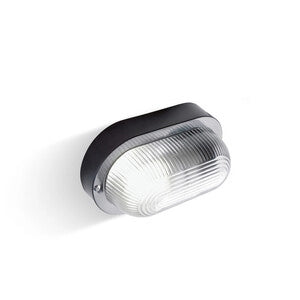 PLAFONIERA OVALE NERO- 1,0 pz