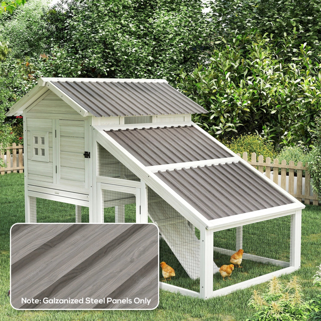 Pannelli in acciaio zincato per esterno ¨C zephmum ¨C 129x45 cm effetto legno grigio chiaro