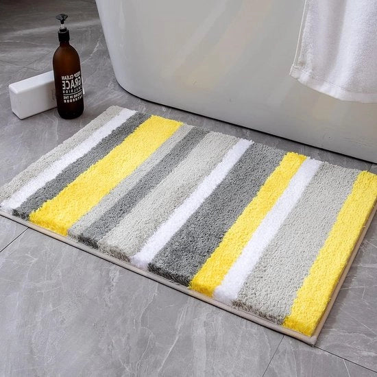 Mattezza ultra densa per bagno - assorbente superiore - antiscivolo - 1 pezzo - grigio
