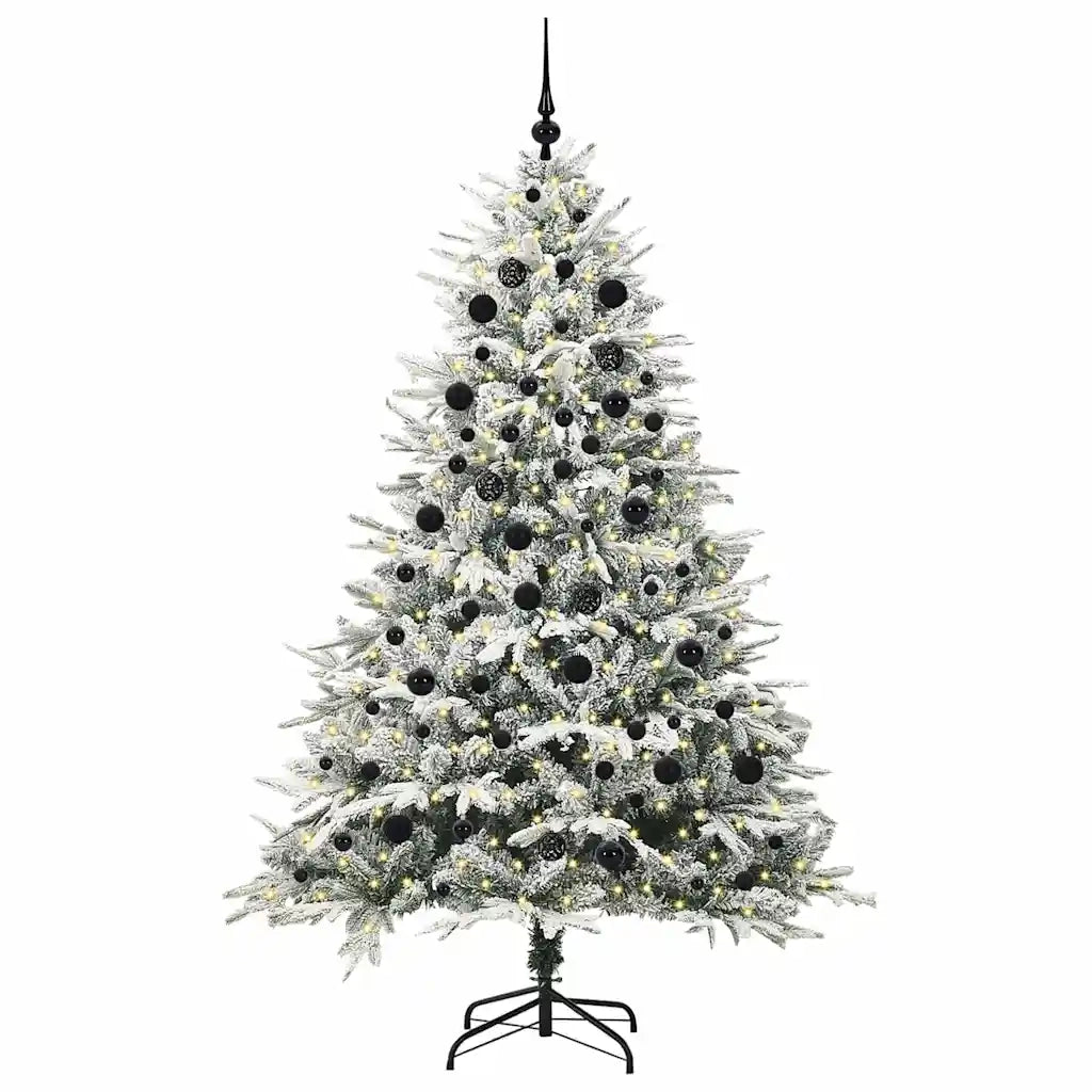 Albero di Natale | Decorazioni natalizie Artificiale Pre-illuminato con Set di Palline