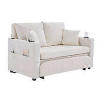 Divano multifunzionale - Xylo - 2 posti convertibile con USB, portaoggetti e rivestimento lavabile