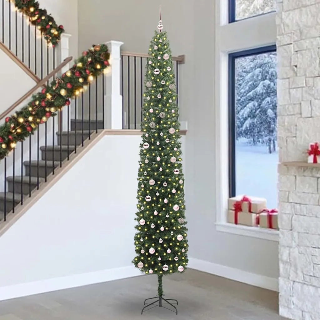 Albero di Natale | Decorazioni natalizie artificiale con 300 LED Verde 300 cm