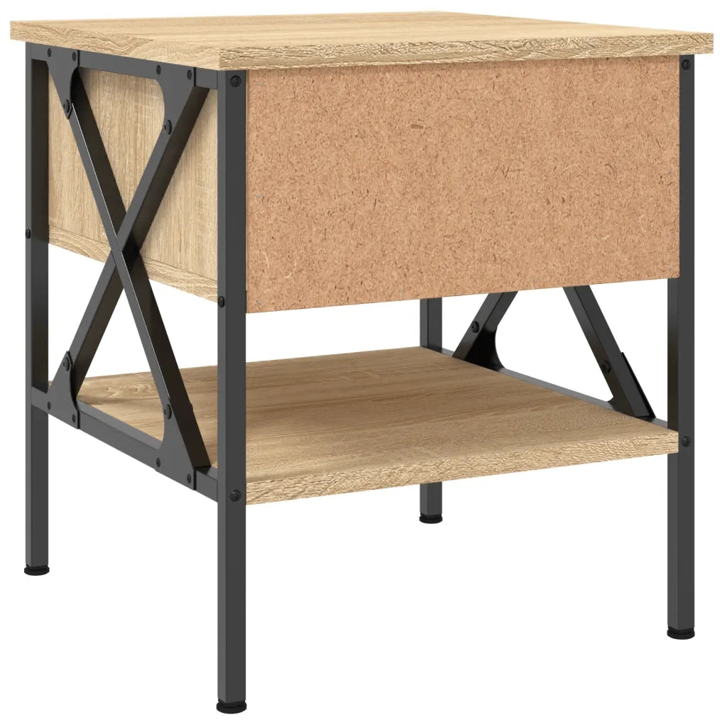 Comodino Rovere Sonoma 40x42x45 cm in Legno Multistrato 825955